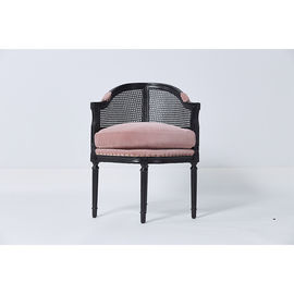 Goede prijs Van de Eetkamerstoelen van de kusvorm het Moderne Mooie Roze Fluweel met Zwart Stevig Hout online