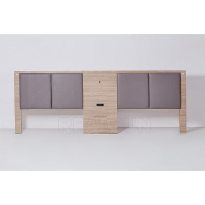 Goede prijs De eenvoudige Hoofdeinden van de het Hotelstijl van de Stofferingsstof, Koningin Bed Headboard With Solid Hout online