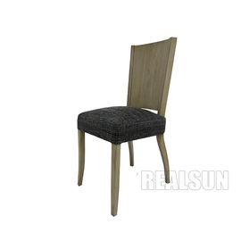 Goede prijs Van het de Slaapkamermeubilair van het douane Stevige Houten Hotel de Eetkamerstoelen Grey Linen Fabric online