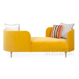 Goede prijs Stof van het de Kleurenfluweel van Oslo Chaisesolid Sofa Home Wood Furniture With de Stevige en Gele online