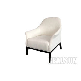 Goede prijs De douanezitkamer zit het Enige Houten Sofa Chair Black Solid Wood Been van Seater met Linern-Stof voor online
