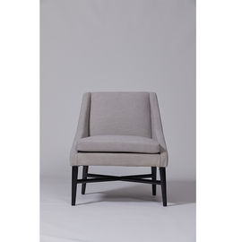 Goede prijs Van de Lagen de Lichte Grey Upholstered Single Sofa With van de manierwoonkamer Zwarte Met een laag bedekte Basis online