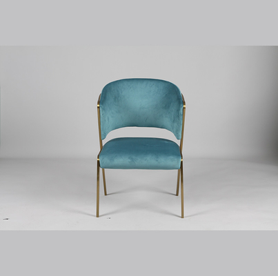 Goede prijs Beklede het Dineren van Sillas Blue Velvet Stoel voor Keuken Moderne Noords online