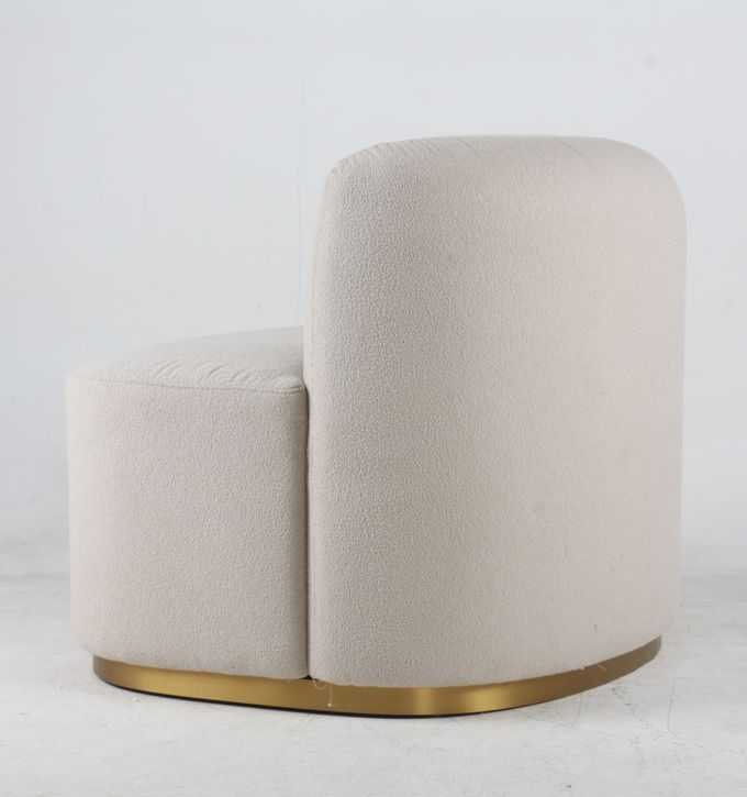 Van de het Accentvrije tijd van Boucle van de woonkamer Witte Stof de Stoel Moderne Stijl 1
