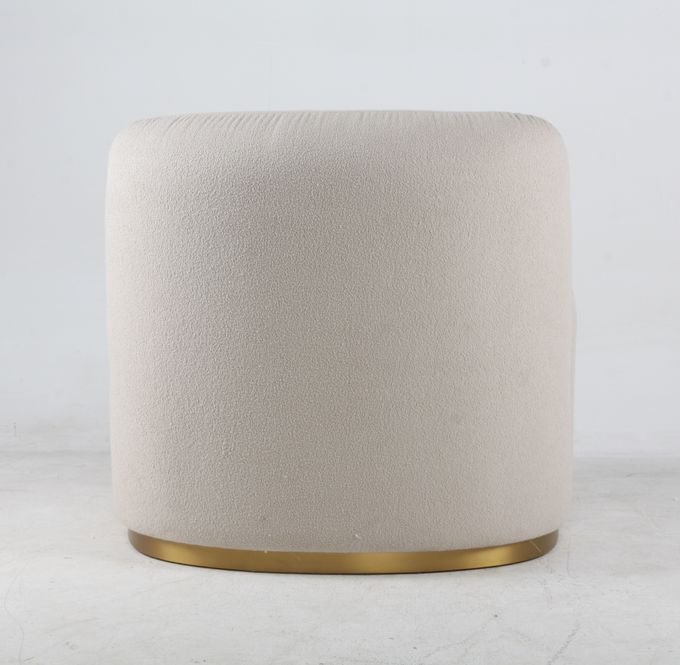 Van de het Accentvrije tijd van Boucle van de woonkamer Witte Stof de Stoel Moderne Stijl 0
