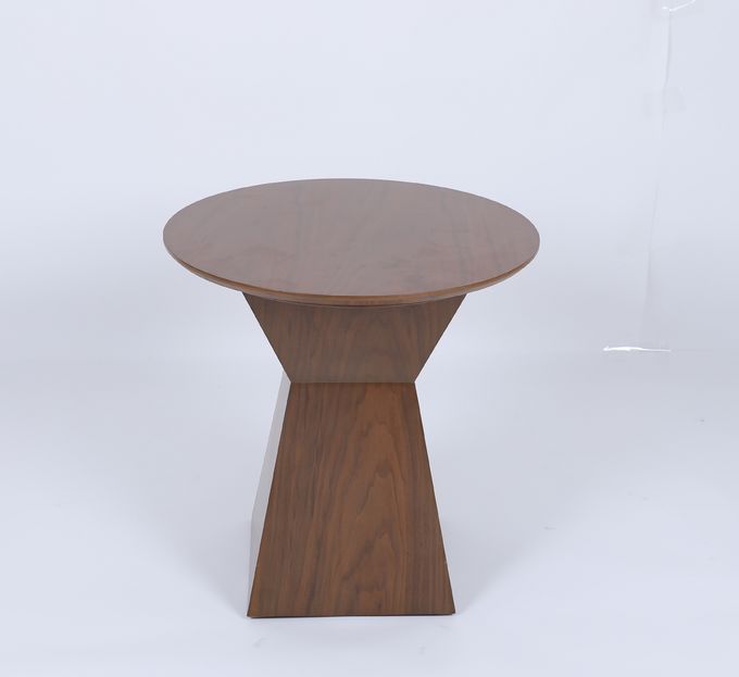 Stevige Houten Rondetafel van de luxe de Moderne Douane met de Geregelde Basis van Cinched Centrum 1