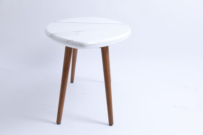 De Woonkamermdf van meubilairtisch center tea bedside table Kleine Koffieronde met Houten Benen 1