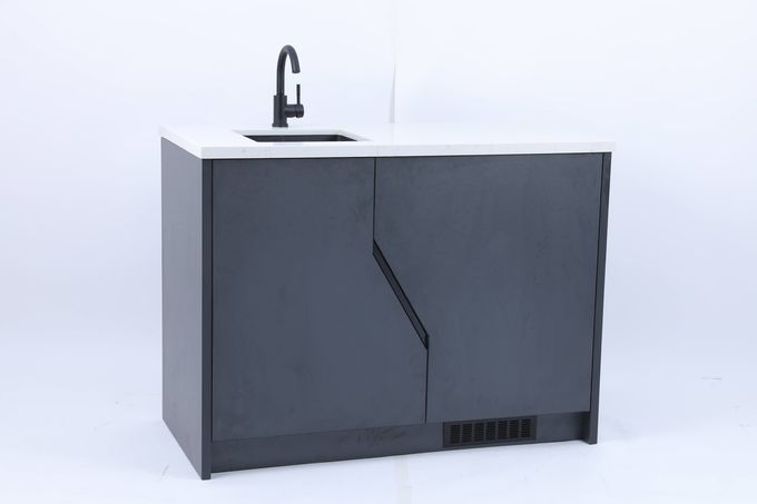 De moderne Ijdelheid van de Douanebadkamers met Marmeren Bovenkant 1