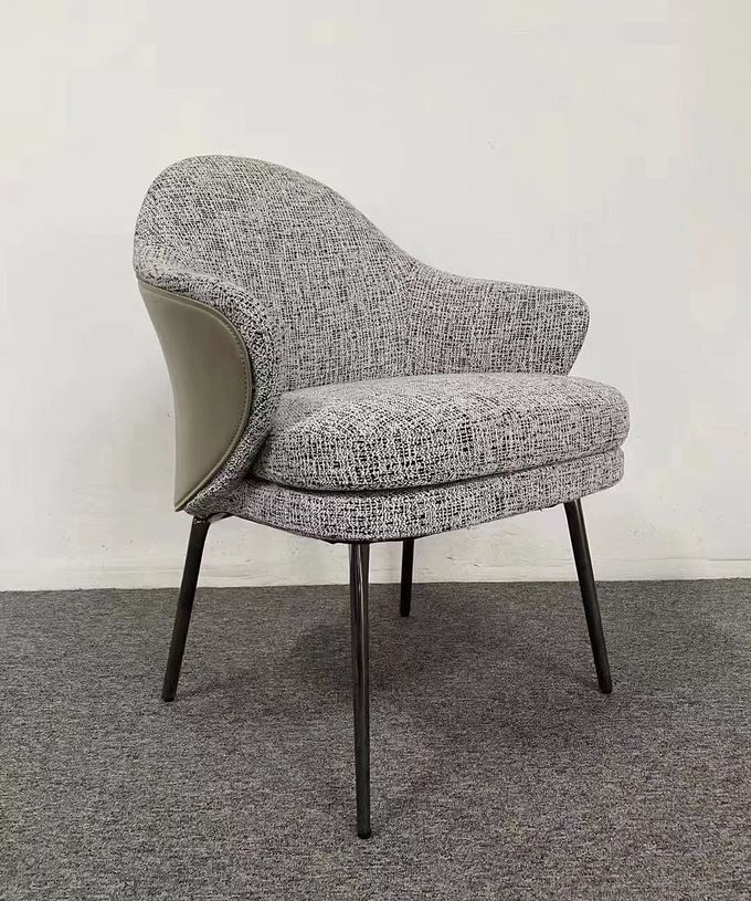 Aangepaste Stoel van de luxe de Moderne Beklede Zitkamer 1