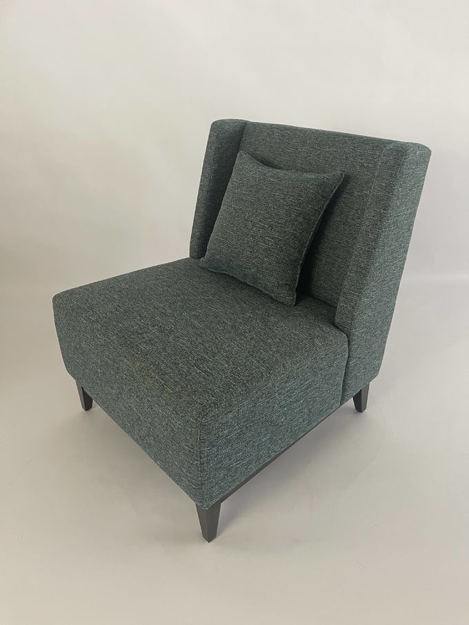Stoel van de hal de Luxe Beklede Zitkamer met Achterkussen 1