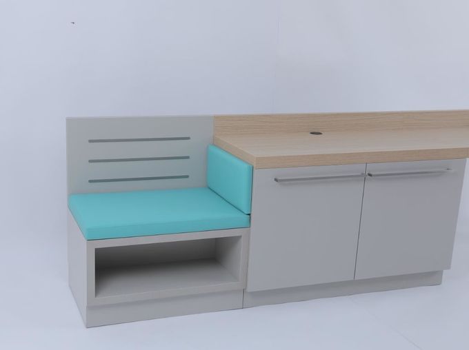 Modern Bedroom Custom Expansive Lineaire Bureaus Voor Hilton Hotel 3