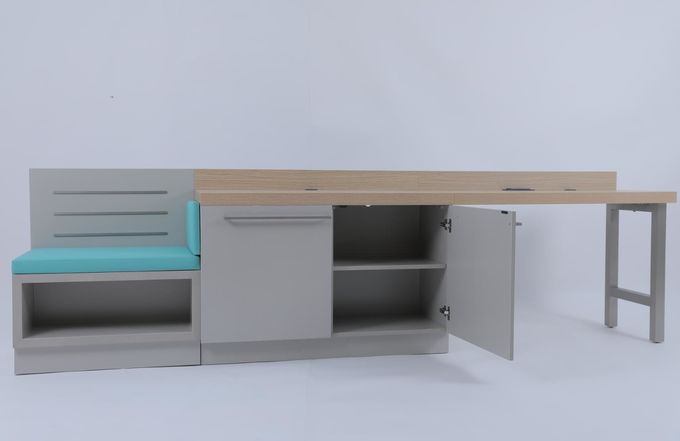 Modern Bedroom Custom Expansive Lineaire Bureaus Voor Hilton Hotel 2