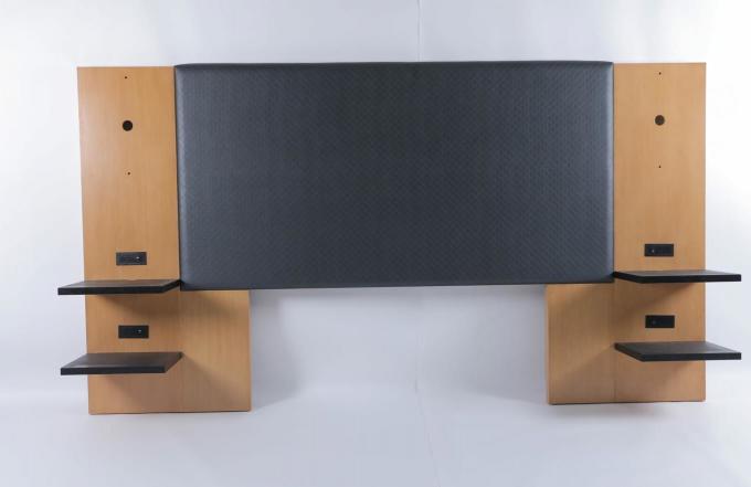 Hout vinyl gepoleerde King Headboard Hotel slaapkamermeubilair 1
