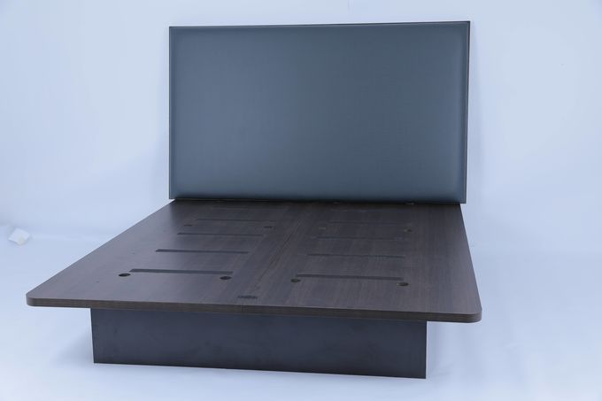 Modern Bed Met Vinyl Hoofdplaat Hotel Huis Slaapkamer Meubels Sets 1
