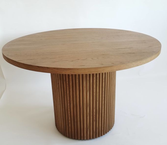 Commercieel hotel ronde houten woonkamer koffietafel maat 1