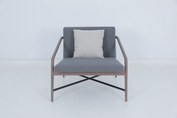 Vintage Hospitality Eetstoelen Houten bekleding Grijze armstoel 4