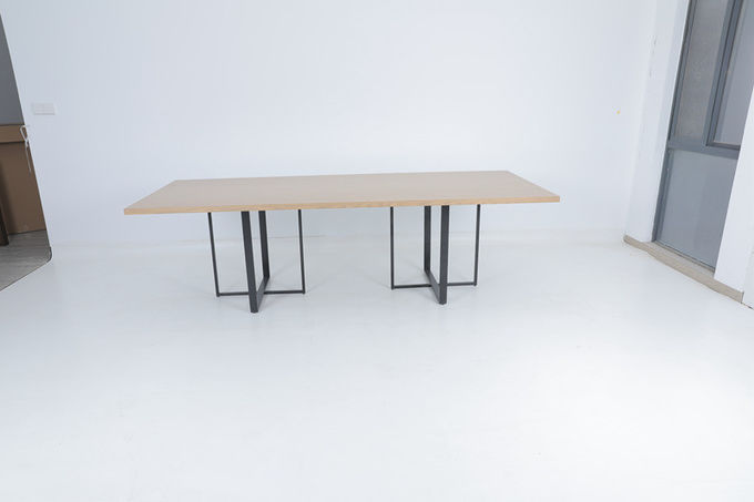 Het moderne Houten Bureau van de Slaapkamerdouane met Metaalconsole 3
