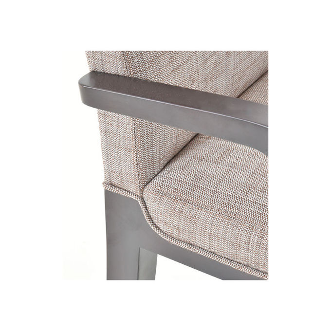 Van de de Partijvrije tijd van de huwelijksgebeurtenis het Aangepaste Embleem Sofa Chair Solid Wood Armrest 1