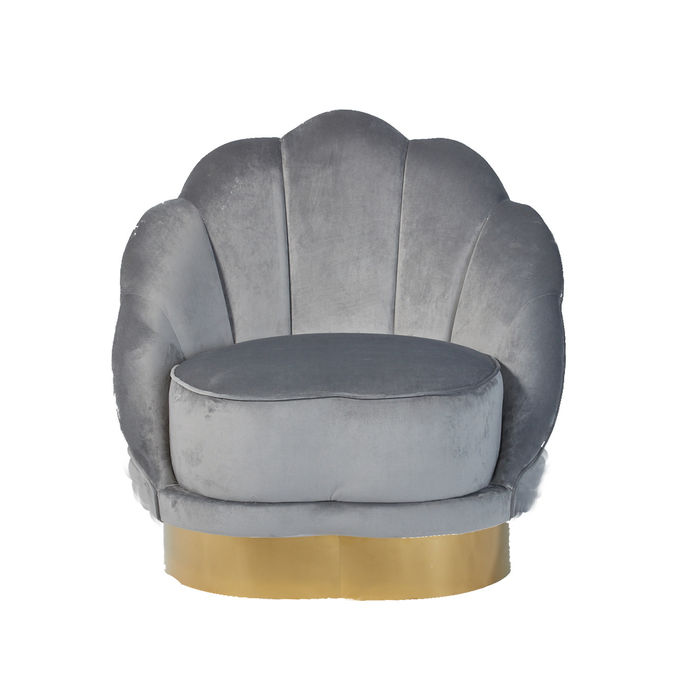 De Amerikaanse Kammossel Shell Shaped Living Room Sofa van de Fluweelstof 1