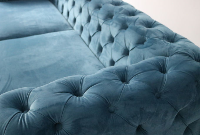 220*85*75cm Europees Modern Chesterfield Sofa Set 2