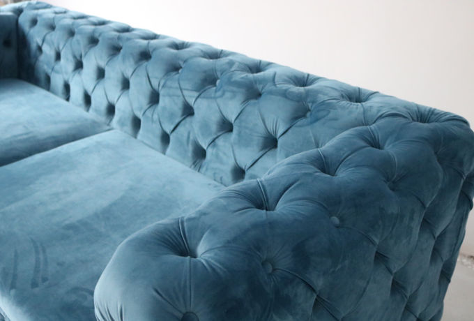 220*85*75cm Europees Modern Chesterfield Sofa Set 4