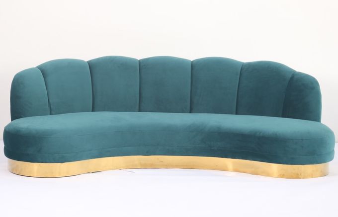215x80x88cm Europees Modern Doorgenaaid Sofa For Living Room Furniture 2
