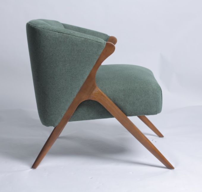 De Amerikaanse Benen van de Leunstoelsofa chair with solid wood van de Stijlsingelband 3