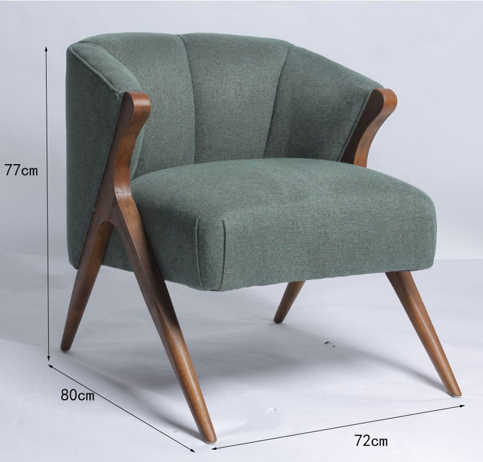 De Amerikaanse Benen van de Leunstoelsofa chair with solid wood van de Stijlsingelband 0