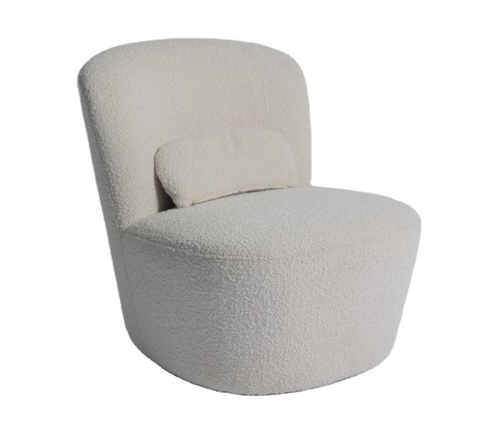 De enige Beige Moderne Stof Sofa Chair 75*82*70cm van de Fluweelleunstoel 1
