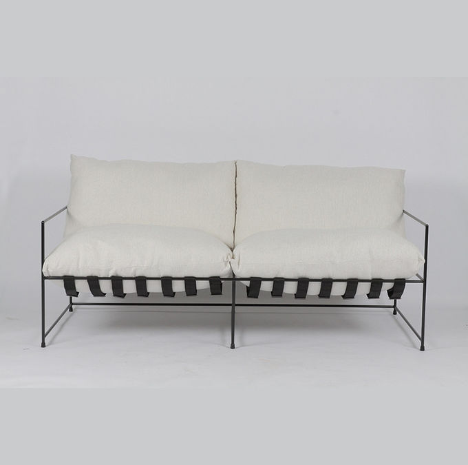 Luie Doek Art Iron Art Loveseat Sofa voor de Lichte Luxe van de Lezingsvrije tijd 1