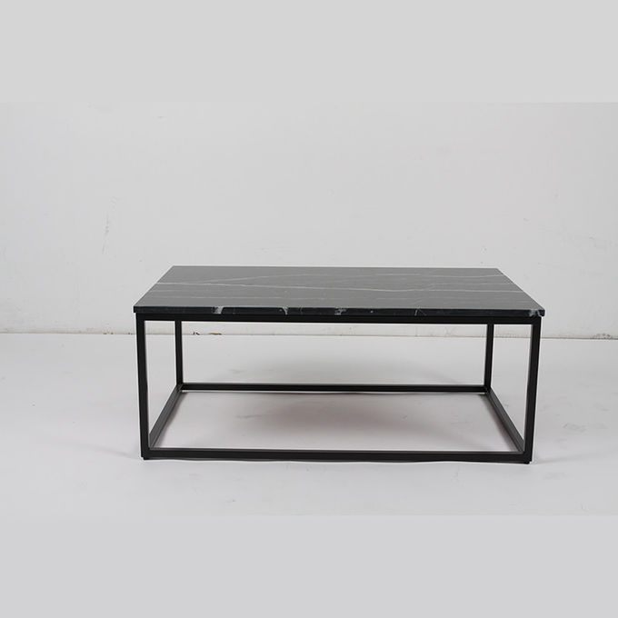 Noordse de Basiskoffietafel van het Stijl Marmeren Hoogste Roestvrije staal voor Woonkamer 1
