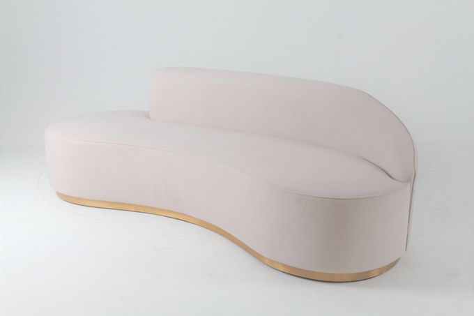 Woonkamer Gebogen Sofa Chair Recliner Italian Modern-Ontwerp 3