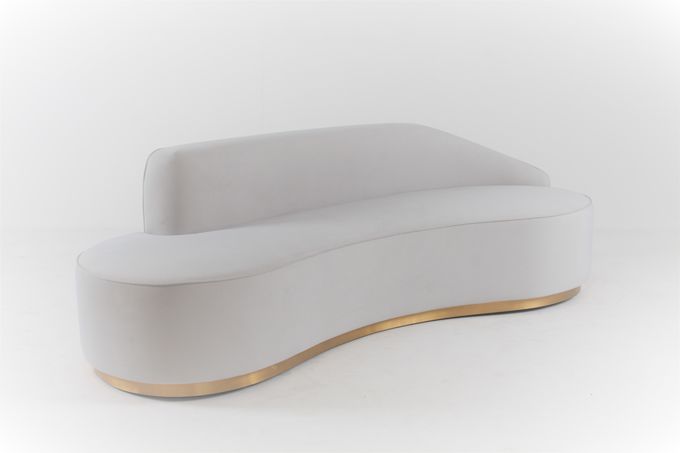 Woonkamer Gebogen Sofa Chair Recliner Italian Modern-Ontwerp 1